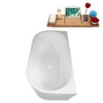 thumbnail image 6 of 58.5" Streamline B-400-153-WH Soaking Freestanding Tub and Tray With Internal Drain in Glossy White, 6 of 9
