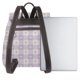 thumbnail image 3 of Balery Floral Purple Buffalo Plaid Mochila de Cuero para Mujeres, Gran Capacidad, Bolsa de Viaje Multifuncional, Mochila de Cuero y Bolsa de Hombro para Mujeres, 3 of 4