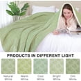 thumbnail image 3 of SMIXLN Sherpa Blanket, Reversible Fleece & Sherpa Throw Blanket, Soft Plush Warm Blanket for Couch, Bed & Fall Winter, Green Heart, 40" x 50", 3 of 9