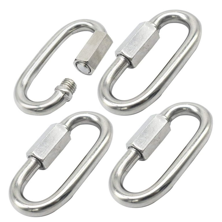 18KN Carabiner Clip Set (2-Pack) Locking D-Ring with Heavy Duty Steel Alloy 4000