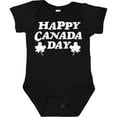 thumbnail image 3 of Inktastic Happy Canada Day with Distressed Maple Leaves Boys or Girls Baby Bodysuit, 3 of 5