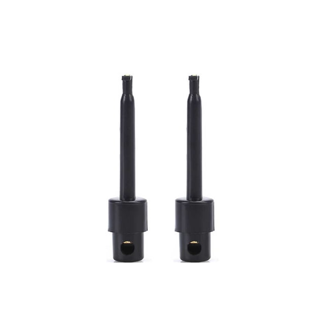 Moyic Clip de gancho de prueba, 2 uds., sonda de prueba, herramientas de medición individuales electrónicas redondas, accesorio de circuito Videojuegos y accesorios Negro