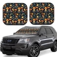 thumbnail image 1 of Balery Colorful Plants Mushroom Parasol para parabrisas de coche de 2 piezas | Parasol plegable para parabrisas delantero de coche para la mayoría de sedanes-Large, 1 of 6