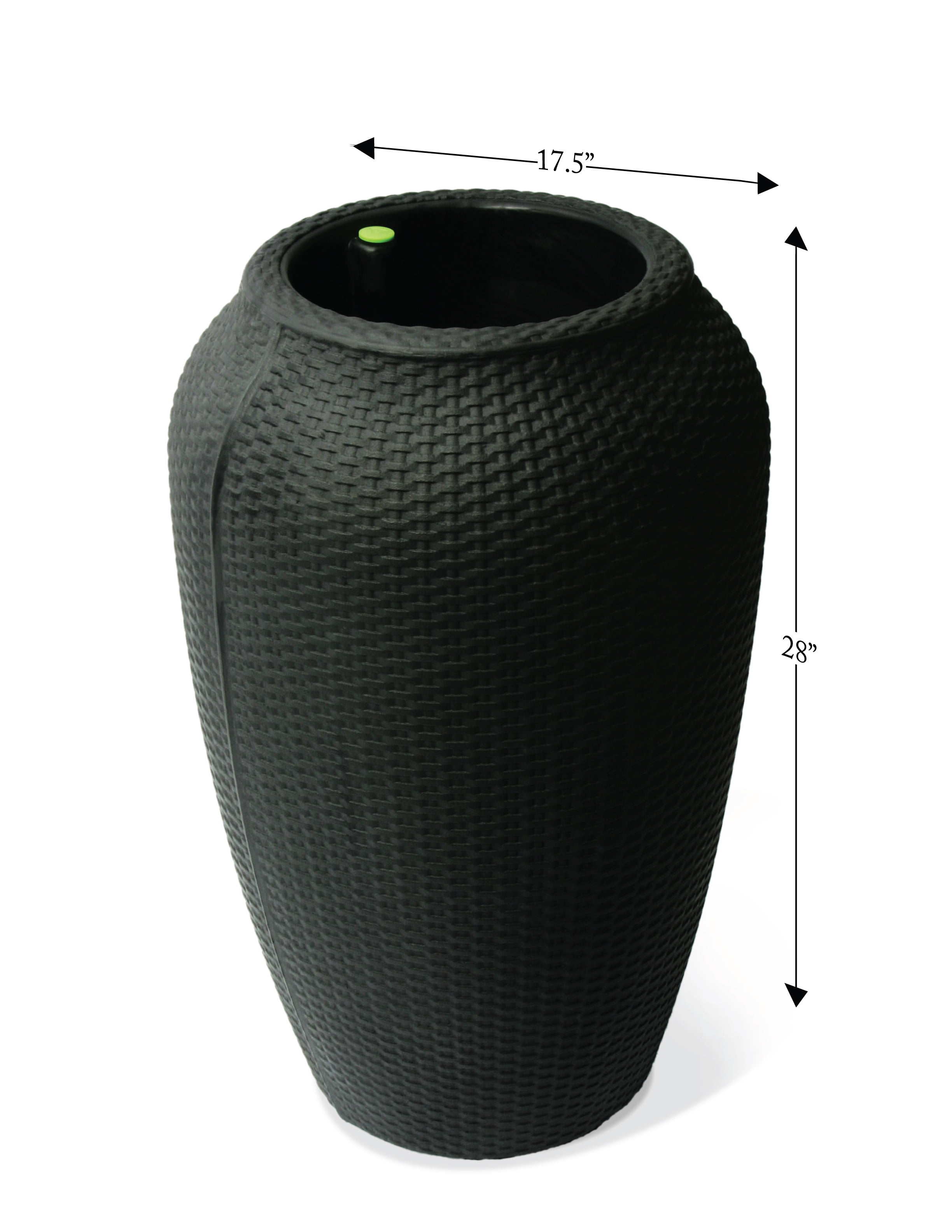 Algreen Wicker Planter, SelfWatering Planter, 28In.Height by 17.5In