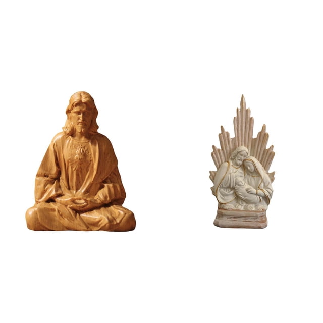 Estatua del Corazón de Jesús,Estatua del Sagrado Corazón de Jesús para decoración del hogar,Figura católica de Jesús,Estatua católica,Colección de figuritas y adornos de la Sagrada
