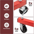 Floor Mobile Bumper Storage Rack, Double Sided Bumper Storage Dolly ...
