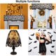 thumbnail image 4 of 3 piezas de cubierta de pantalla de lámpara de Halloween con encaje negro, cubierta de telaraña para pantallas de lámparas, decoración para fiesta de Halloween, decoración interior, 4 of 7
