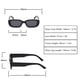 thumbnail image 4 of Gafas de sol de montura estrecha, 3 piezas de gafas de sol rectangulares, gafas de sol rectangulares blancas, gafas de sol de moda retro, rendimiento confiable, 4 of 7