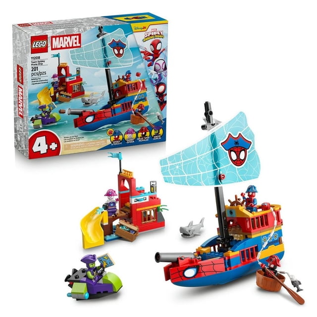 Set LEGO Marvel Barco Pirata del Equipo Spidey 11208
