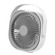 thumbnail image 3 of Pequeño ventilador de escritorio de 6 pulgadas silencioso mini portátil USB recargable ventilador de escritorio para el hogar y la oficina blanco, 3 of 10