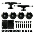 thumbnail image 1 of Victory Jump Skateboard Trucks and Wheels Set, Skateboard Accessories, Skateboard Trucks 5.25 inch, Skateboard wheels 54mm, Skateboard Bearings (5.25 inch Black Truck w 54mm Black Wheels), 1 of 7