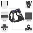 thumbnail image 6 of Haiem Floral Hippie Mushrooms Pattern No-Pull Dog Harness Reflective Front Clip Vest with Handle,Step-in Air Dog Harness,Adjustable 2 Metal Rings 4 Buckles-Medium, 6 of 6