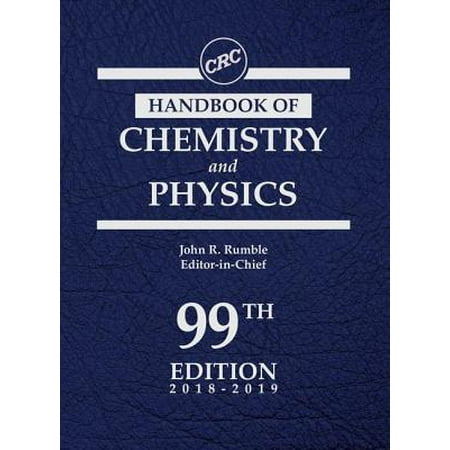 - CRC Handbook of Chemistry and Physics, 99th Edition
