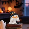 thumbnail image 2 of Halloween Ghost Figurines Decor - Cute Mini Resin Ghost Statues with Pumpkins for Home, Desk, Shelf & Party Decorations, Spooky Fun Halloween Decor, 2 of 6
