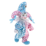 Gazechimp Porcelain Clown Doll Vintage Dolls Figurine, Collectible Figure, Arts Crafts Table Ornament Home Display Decor, Christmas Halloween Birthday Gift,20cm