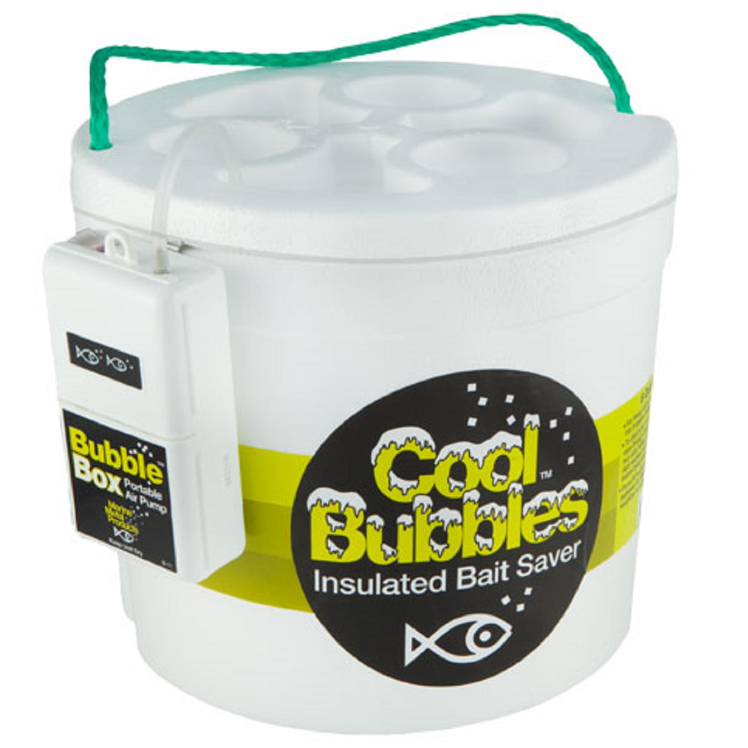 Marine Metal Cool Bubbles 8 Qt Styrofoam bucket with Bubble Box