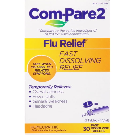 Com-pare2 - Flu Relief Fast Dsslv Tab - 1 Each-30 CT