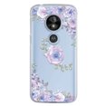 thumbnail image 1 of Funda para Moto E5 Play Antigolpes diseño Flores Lila InstaCase, 1 of 4