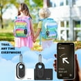 thumbnail image 6 of GPS Tracker Holder, 2 Pack MOWYEOK Compatible Samsung Galaxy Smarttag2 Silicone Case with Key Ring, Anti-Slip Pattern on Side, Suitable for Keys, Wallet, Luggage（Black+White）, 6 of 7