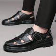 thumbnail image 3 of 2023 Sandalias transpirables de cuero genuino de verano Zapatos huecos de suela blanda para hombres Zapatos casuales para papá de mediana edad Sandalias para hombres Zapatos de talla grande para hombr, 3 of 3
