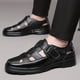 thumbnail image 3 of 2023 Sandalias transpirables de cuero genuino de verano Zapatos huecos de suela blanda para hombres Zapatos casuales para papá de mediana edad Sandalias para hombres Zapatos de talla grande para hombr, 3 of 3