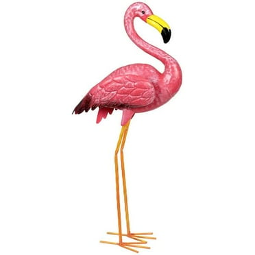 Exhart 39  Metal Flamingo Statue