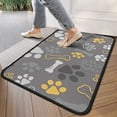 thumbnail image 4 of Dog Paw and Bone Door Rugs,Washable Non Slip Door Mats Indoor,Decorative Door Mats,Entry Mat Indoor for Entrance,Bedroom,Kitchen,Bathroom,30"x17", 4 of 6