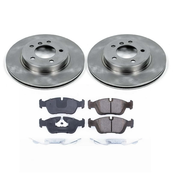 Ultimate Brakes Front Ceramic Brake Pad and Rotor Kit with Hardware WM80491