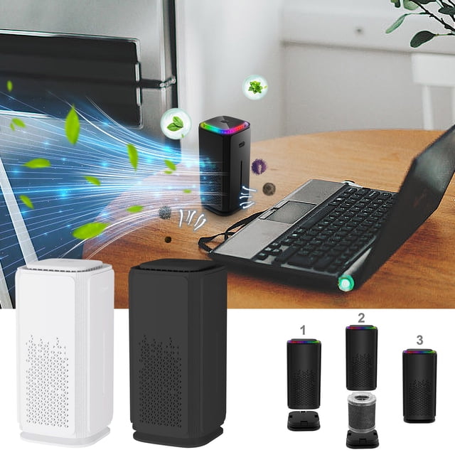 onlyliua Descuentos de Temporada Purificador de Escritorio Inteligente Purificador Portátil Usb para Hogar Purificador de Escritorio Oficina para Usar Adecuado En Vehículos Oficinas y Dormitorios