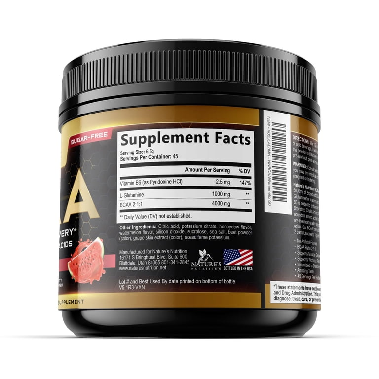Muscle Recovery Drink Powder with BCAA, L-Glutamine & Amino Acids - Best Muscle Recovery Supplements for Post Workout - Sugar Free, Branched Chain ... Muscle Recovery Drink Powder with BCAA, L-Glutamine & Amino Acids - Best Muscle Recovery Supplements for Post Workout - Sugar Free, Branched Chain ...