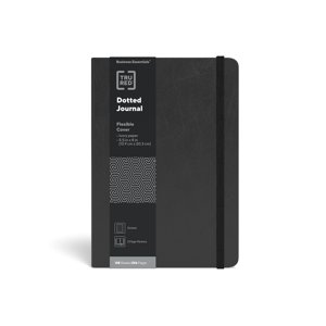 TRU RED Medium Dotted Journal, 256 Pages, Black