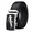 Black Crocodile, variant on TRISJEM Men's Genuine Cowhide Leather Ratchet Belt with 3D Crocodile Automatic Buckle, Crocodile Embossed No-Hole Dress Belt, 1.38" Wide Adjustable Belt for Jeans, Chinos and Business Casual, Waist 3