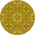 thumbnail image 1 of Ahgly Company Machine Washable Indoor Round Transitional Dark Bisque Brown Area Rugs, 3' Round, 1 of 7