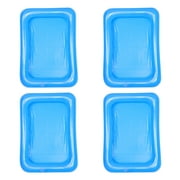 4 Pcs Inflatable Ice Bar Beverages Food Tray Inflatable Serving Bars Blueh Buffet Cooler for Pool PVC Serving Tray Child