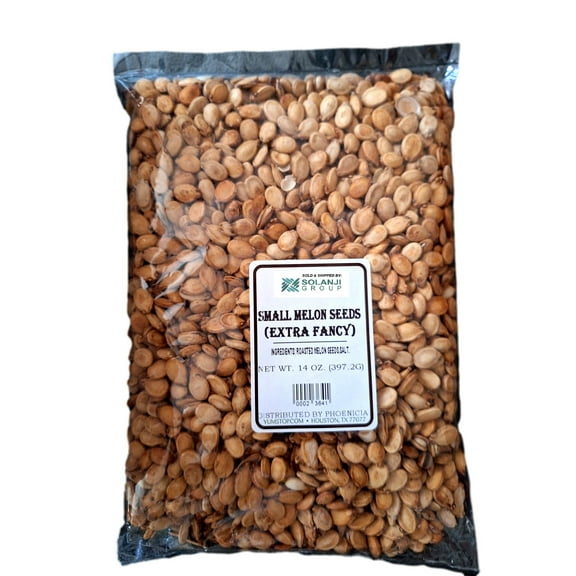 Melon Seeds Extra Fancy Roasted and Salted - One Bag NT.WT. 14oz. each.
