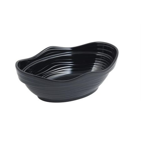 

Bon Chef 53205BLACK 12 x 8 x 4 in. Euro Round Bowl 3 quart Bowl Black