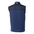 thumbnail image 3 of Men's-Cutter & Buck  Navy Seattle Sounders FC Big & Tall Stealth Hybrid Quilted Windbreaker Full-Zip Vest, 3 of 3