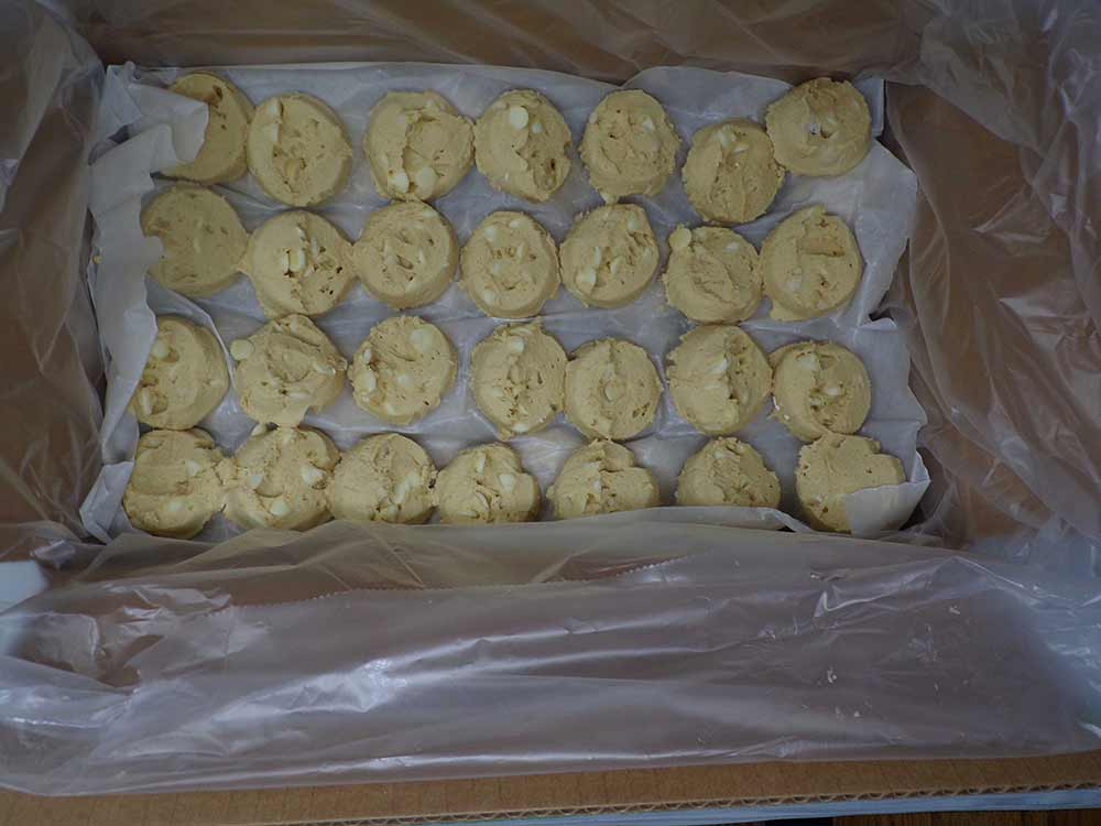 Aphrodite Divine Confections Macadamia White Chocolate Cookie Dough, 1.4 Ounce -- 112 per case.