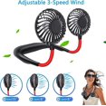 thumbnail image 4 of Portable Hands-free Neck Fan - Mini USB Rechargeable Cooling Device for Travel, Office, and Home, 4 of 5