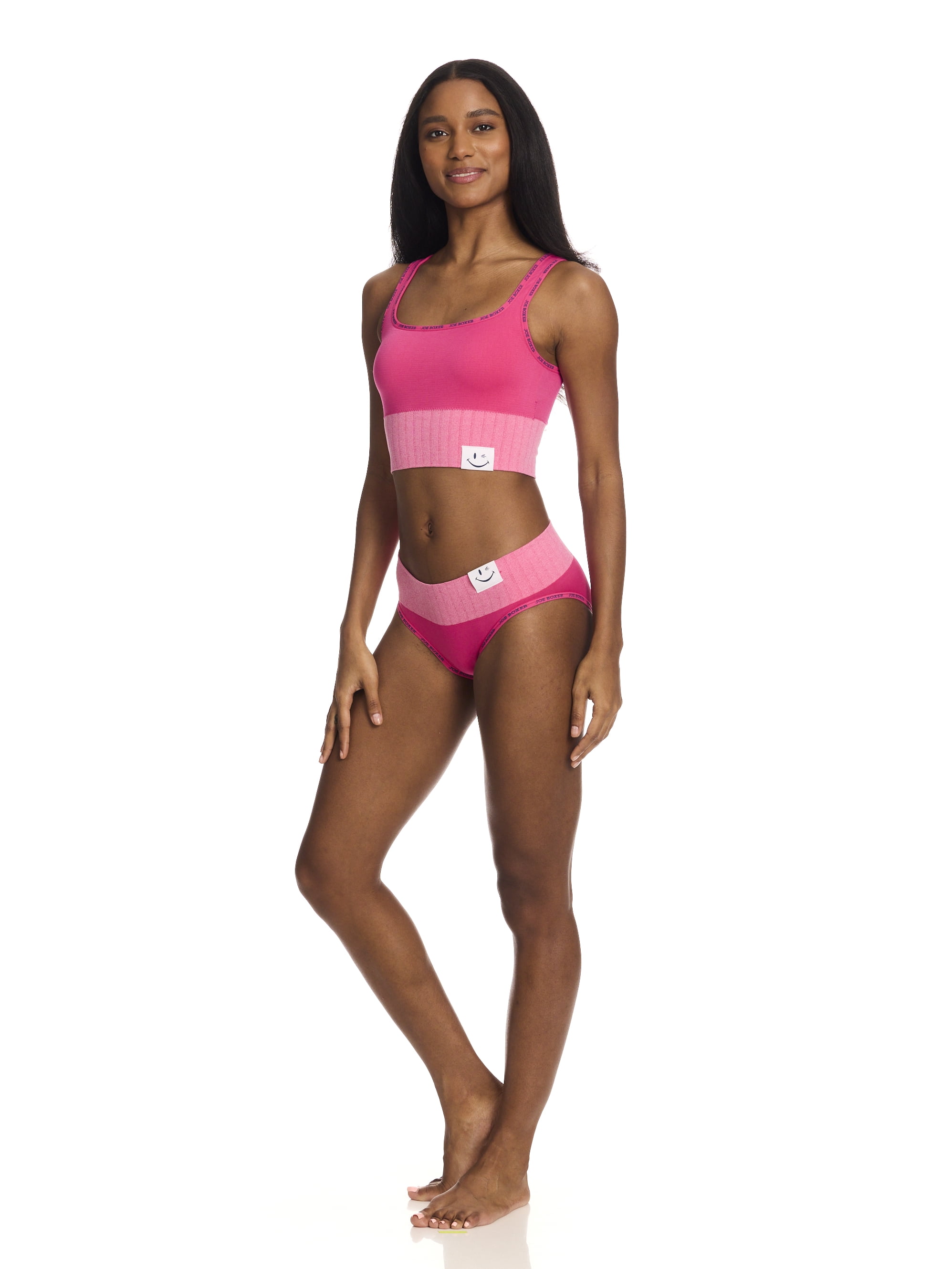 Joe Boxer Women's Seamless Microfiber Bikini Panties, 3-Pack, Sizes S-XL