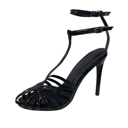 

adviicd Fisherman Pumps for Women High Leather Fashion BuckleThin Heel Pumps Color Formal Pumps for Women Flat