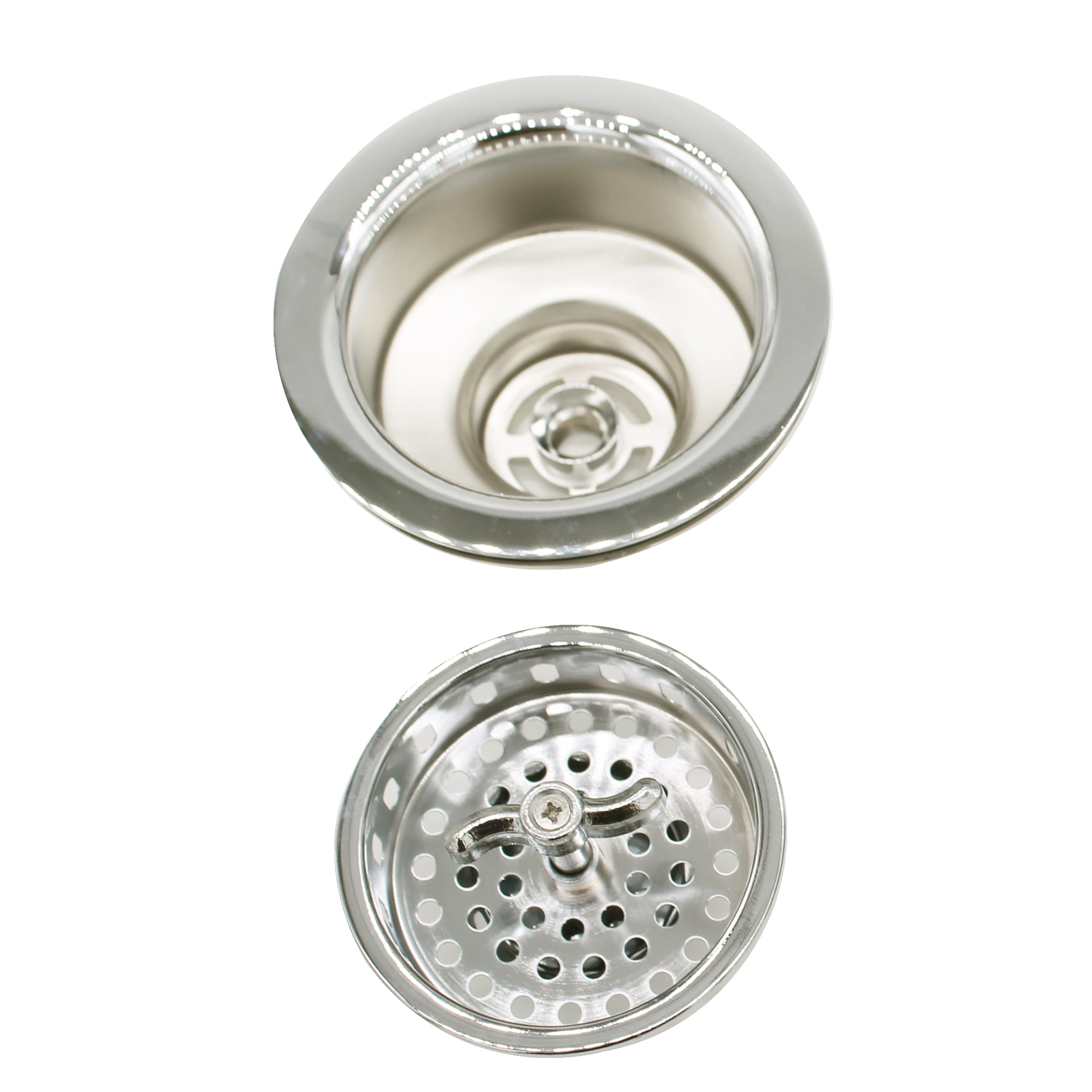 Kitchen Sink Drain with Basket Strainer - Aged Brass 4296226