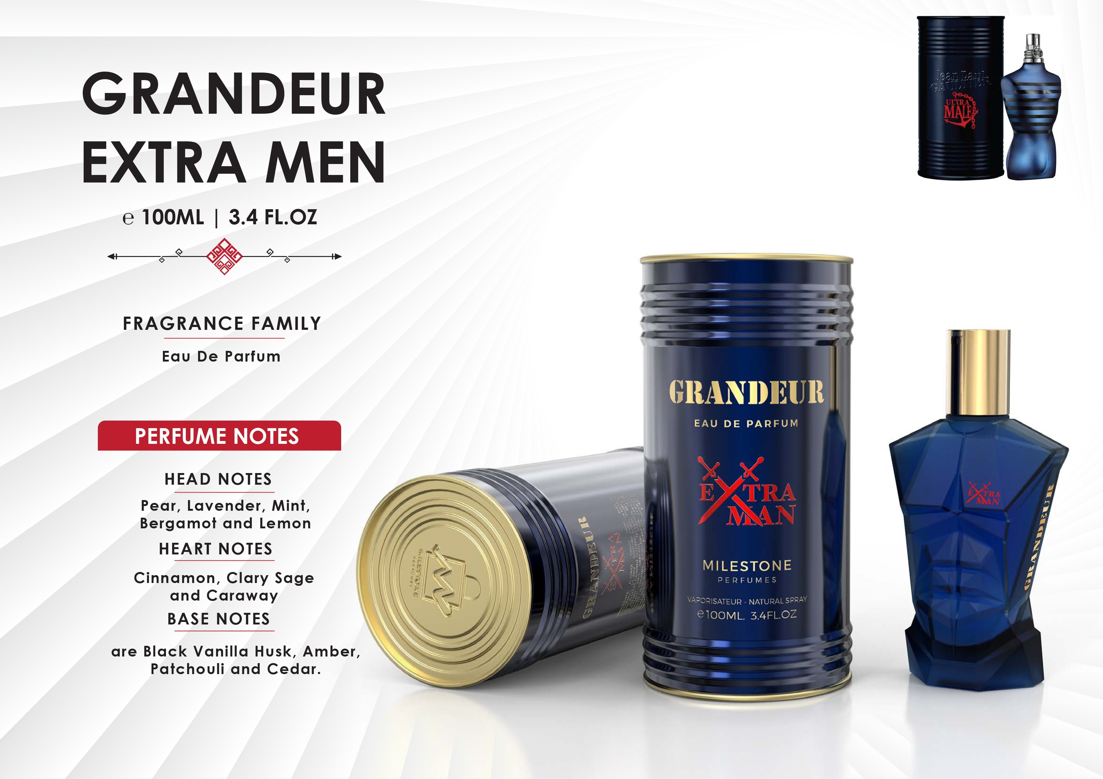 Grandeur Extra Man by Milestone Perfumes - Eau De Parfum for Man