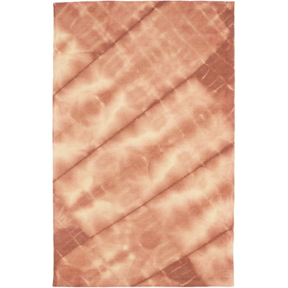 Rusty Brown Tie-Dye 5X8 Hand-Tufted Modern Rug