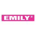 thumbnail image 1 of EMILY Signe de Rue Signe de Chambre Nom Enfants Intérieur / Extérieur 24" Panneau en Plastique Large, 1 of 1
