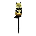 Solar Garden Stake Lights Outdoor Decor Waterproof Resin Panda Solar