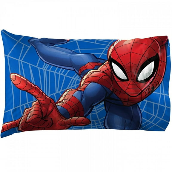 Spider-Man Web Sides Pillowcase, 1 Pillowcase Included