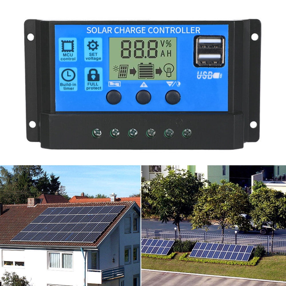 Jahy2Tech 100A MPPT Solar Panel Regulator Charge Controller Auto Focus Tracking 12V/24V