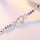 thumbnail image 5 of Juguetes Para Niño Pulsera chapada en amatista 925 con forma de corazón y diamantes, joyería femenina de corazón a corazón. Juguetes Para Bebe 1 Año, 5 of 8