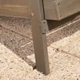 thumbnail image 6 of Royalty Outdoor 5 Piece Acacia Wood Adirondack Chair Set with Light Weight Concrete Fire Pit, Grey, Grey, 6 of 7